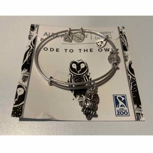 Alex and Ani Ode to the Owl Bracelet Silver